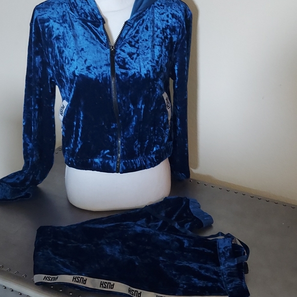 Forever 21 Pants & Jumpsuits Crush Velvet Jogger Set Poshmark